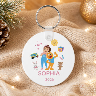Personalised Toddler Ornament, Ms. Rachel Key Ring