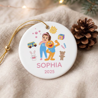 Personalised Toddler Ornament, Ms. Rachel Ornament