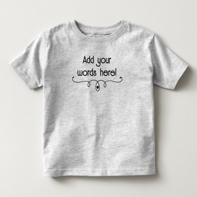  Personalised  Toddler T-Shirt (Front)