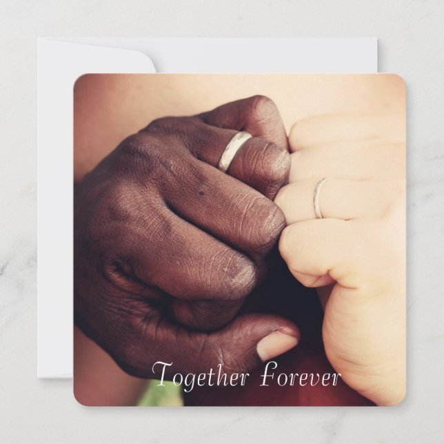 Personalised "Together Forever" Add a Photo Card (Front)