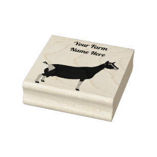 Personalised Toggenburg Dairy Goat Rubber Stamp