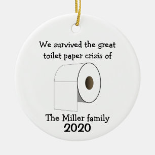 Personalised Toilet Paper Crisis Ornament