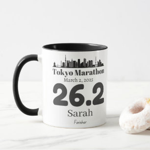 Personalised Tokyo Marathon Finisher, Tokyo 26.2 Mug