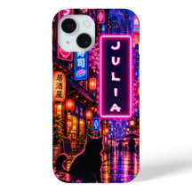 Personalised Tokyo Neon Custom Name Phone Case