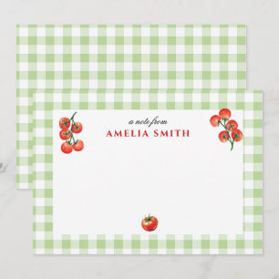 Personalised Tomato Italian theme Notecard