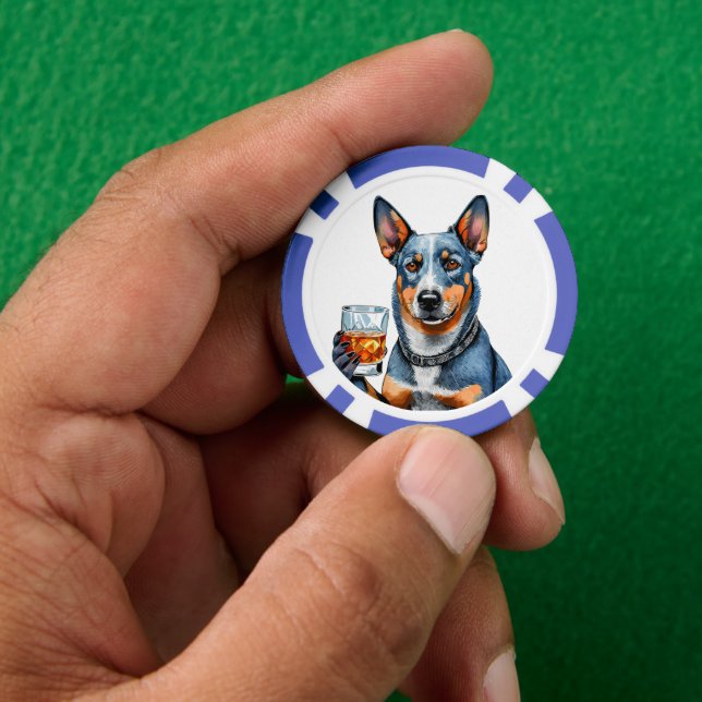 Personalised Top Dog Composite Poker Chips (Hand)