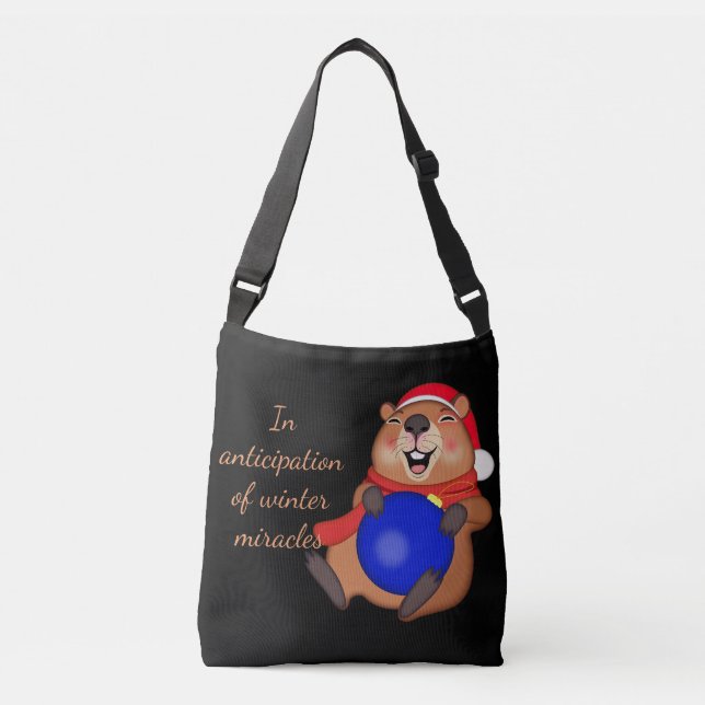 Personalised tote bag featuring a capybara (Front)