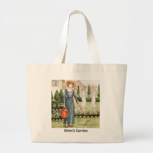 Personalised Tote Bag "Mary Mary Quite Contrary" (Front)