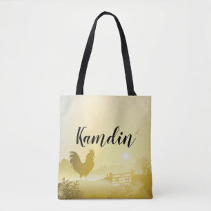 Personalised Tote Bag Sunny Morning Farm Country R