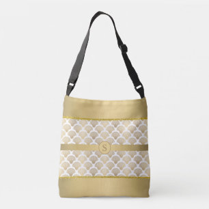 Personalised Tote with Elegant Gold Sea Shells
