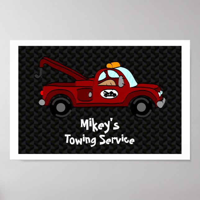 Personalised Towtruck Poster (Front)