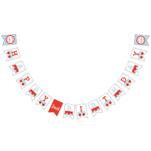 Personalised Train Birthday Banner