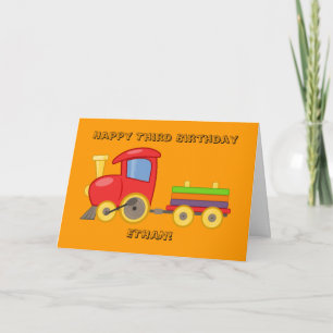 Personalised Train Birthday Card