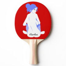 Personalised "Tramp Stamp" Ping Pong Paddle