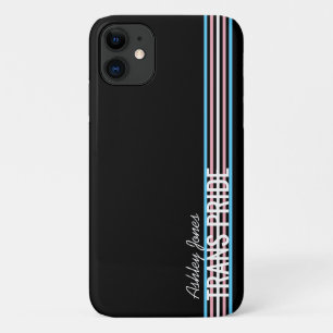 Personalised Trans Pride Stripes LGBT Custom Case-Mate iPhone Case