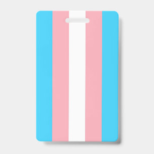 Personalised Transgender Flag ID Badge