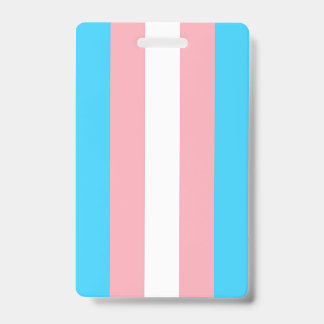 Personalised Transgender Flag ID Badge