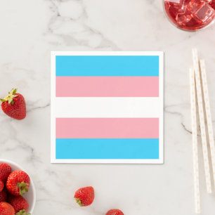 Personalised Transgender Flag Napkin