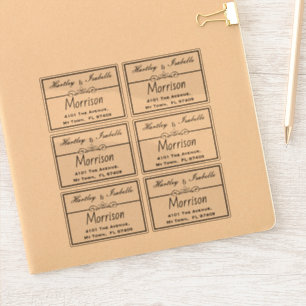 Personalised Transparent Clear Address Labels