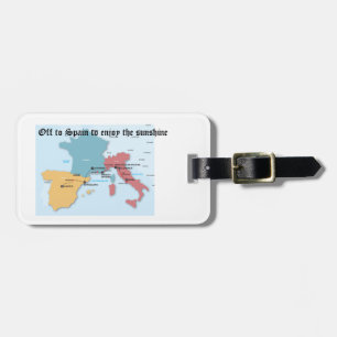 Personalised Travel Luggage Tag - Off to Spain Tag