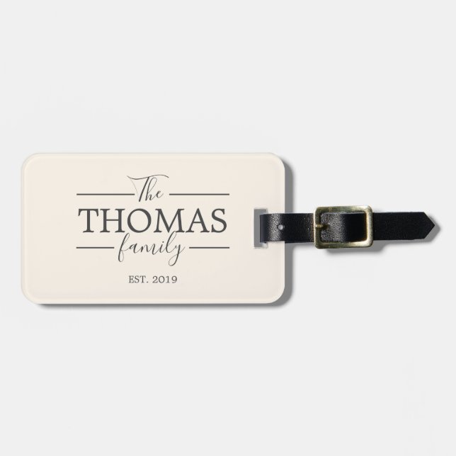 Personalised Travel Luggage VacationTag Tag (Front Horizontal)