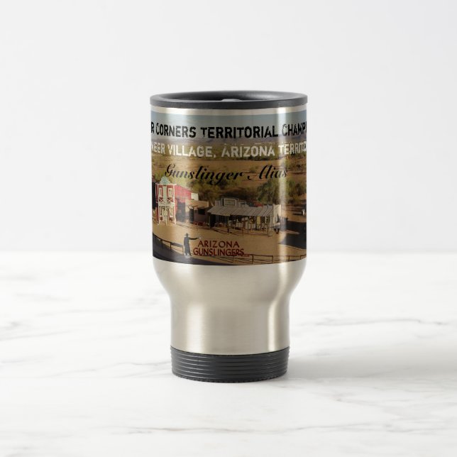 Personalised Travel Mug - Four Corners Territorial (Center)