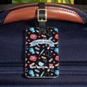Personalised Travel Nurse Gift Work Luggage Tag