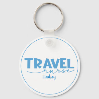 Personalised Travel Nurse Keychain