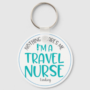 Personalised Travel Nurse Keychain