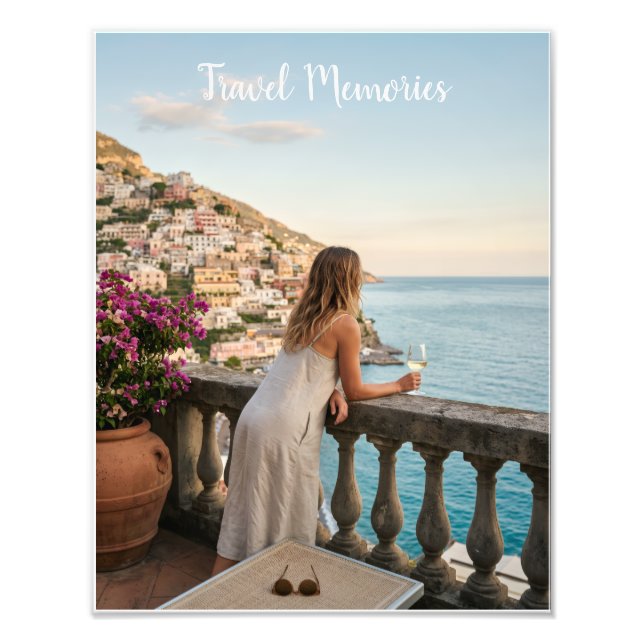 Personalised Travel Photo Frame Print (Front)