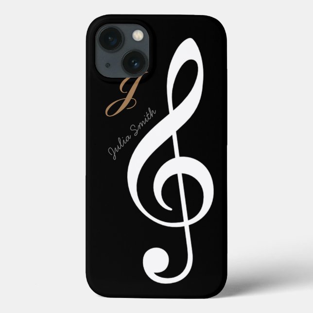 personalised treble gclef music Case-Mate iPhone case (Back)