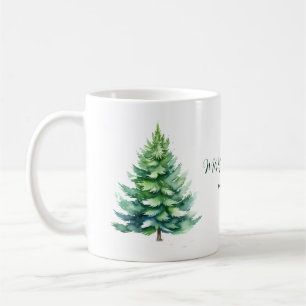 Personalised Tree Christmas Coffee Mug