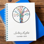 Personalised Tree of Life  Planner<br><div class="desc">Personalised Tree of Life 2022 Planner. 
This stylish Planner is decorated with a Tree of Life design in rainbow colours.
Easily customisable with your name and year.
Because we create our own artwork you won't find this exact image from other designers.</div>