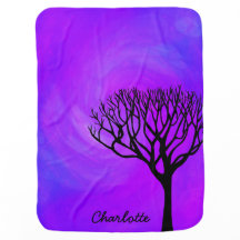 Personalised Tree Silhouette (Northern Lights)
