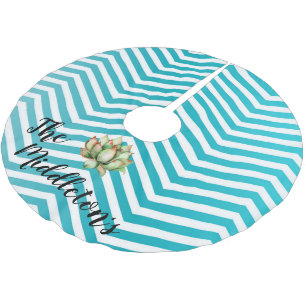 Personalised Tree Skirt Boho Cacti Bohemian Succul