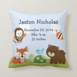 Personalised Tree Tops Forest Pillow Keepsake