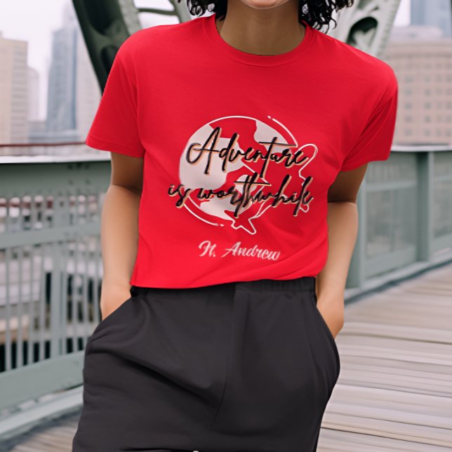 Personalised Trendy Adventure themed Tee (Creator Uploaded)