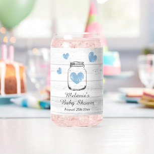 Personalised trendy baby shower party can glasses