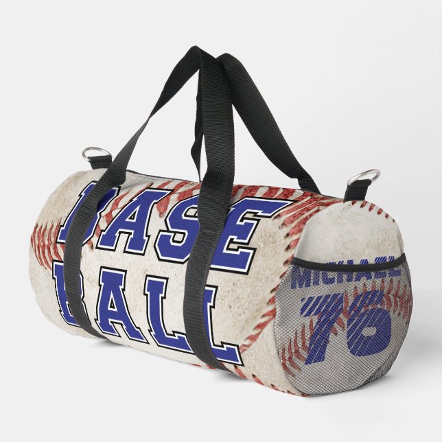 Personalised Trendy Baseball team illustration Duffle Bag (Right Corner)