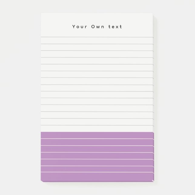 Personalised Trendy Minimalist Colorblock Notepad (Front)
