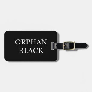 Personalised Trendy Orphan Black Modern Elegant Luggage Tag