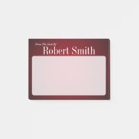 Personalised Trendy Red and Black Grainy
