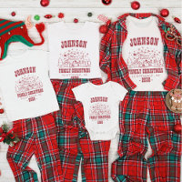 Personalised Trendy Snowman Family Christmas
