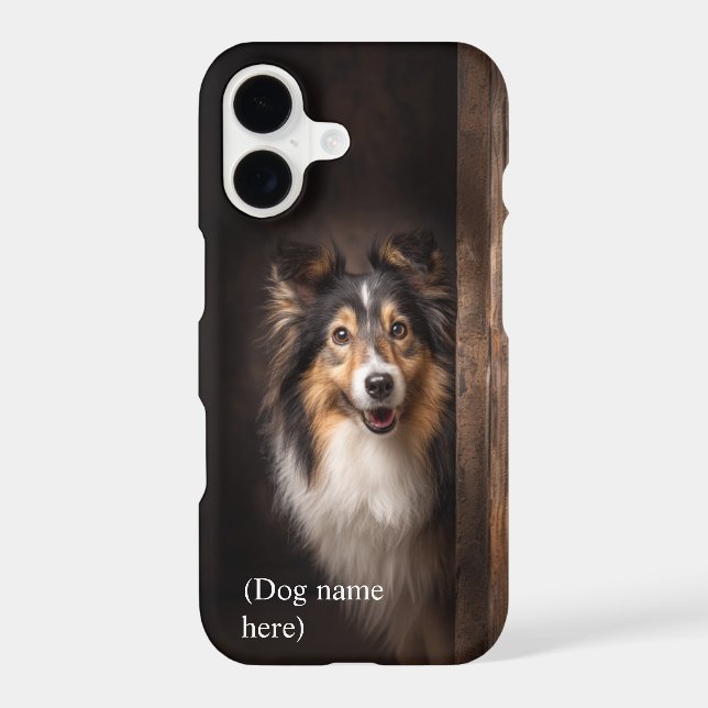 Personalised Tri-Colour Sheltie Portrait (Back)