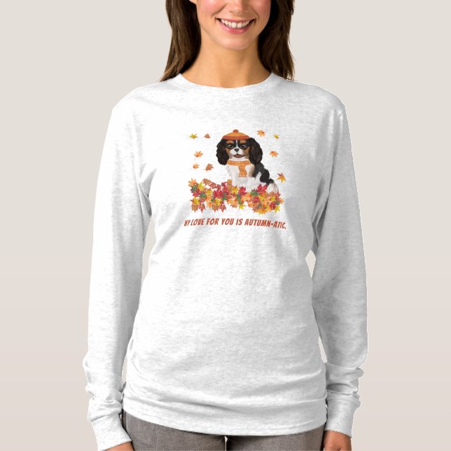Personalised Tri Coloured Cavalier Spaniel    T-Shirt (Front)