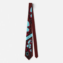 Personalised Tribal Feather Necktie