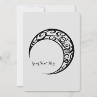 Personalised Tribal Moon Symbol