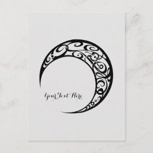 Personalised Tribal Moon Symbol Postcard
