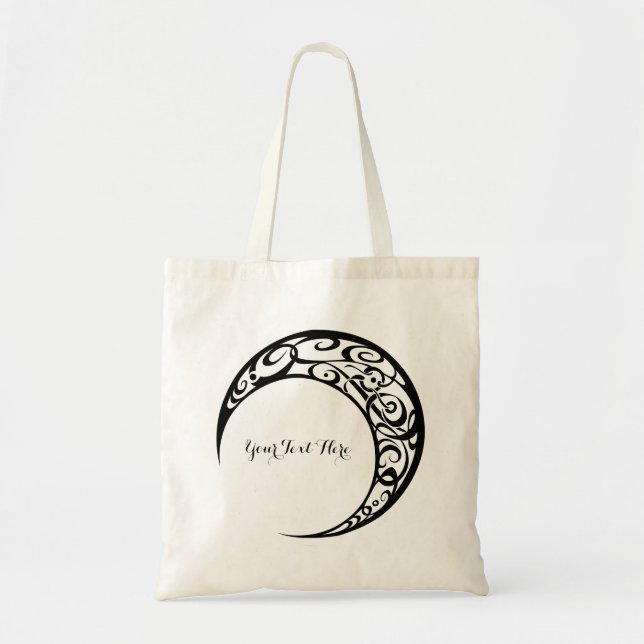 Personalised Tribal Moon Symbol Tote Bag (Front)