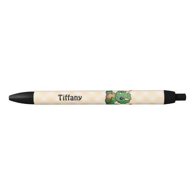 Personalised Triceratops Dinosaur Pen (Front)